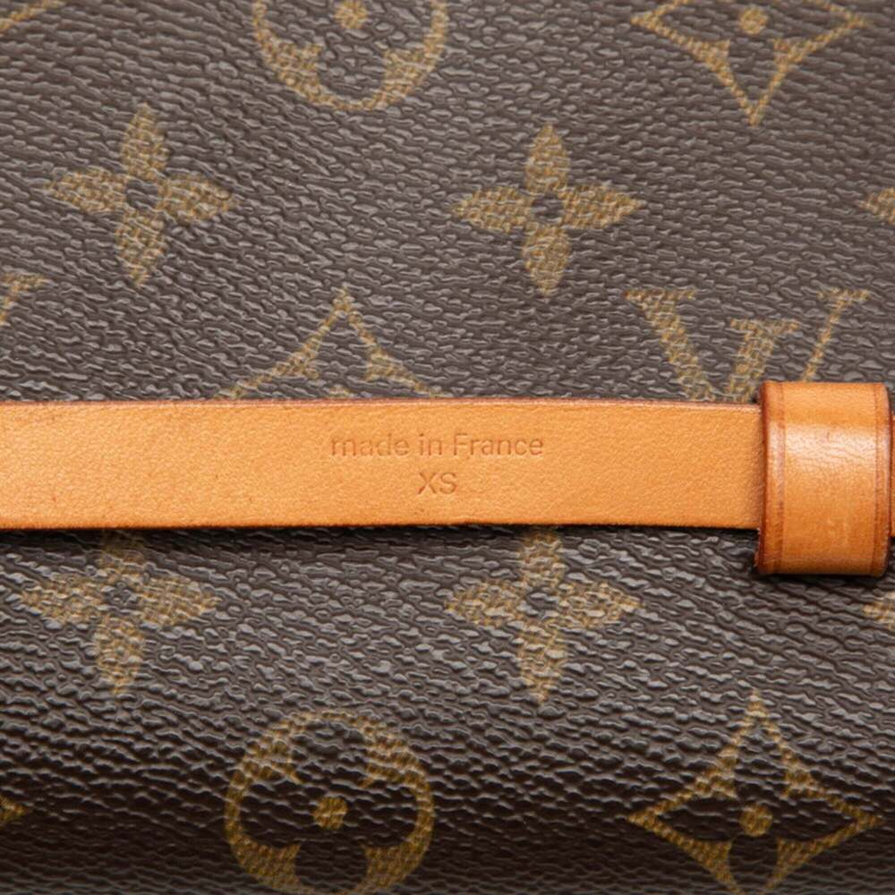 LOUIS VUITTON Authentic Brown Monogram Leather Pochette Hobo Bag - Picture 5 of 7